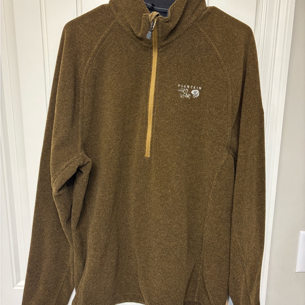 Mountain Hardwear Men's Zip-Up Sweater in Brown